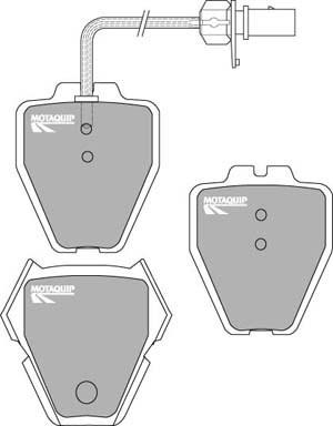 Motaquip LVXL1018 - Kit pastiglie freno, Freno a disco autozon.pro