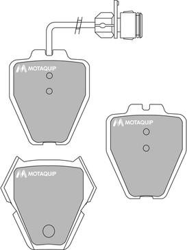 Motaquip LVXL1017 - Kit pastiglie freno, Freno a disco autozon.pro