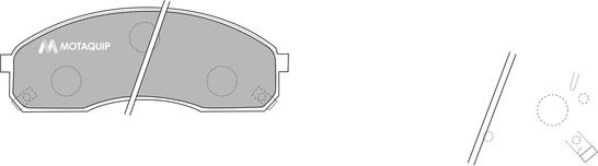 Motaquip LVXL1151 - Kit pastiglie freno, Freno a disco autozon.pro