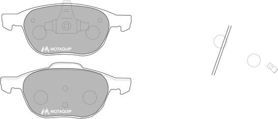Motaquip LVXL1152 - Kit pastiglie freno, Freno a disco autozon.pro