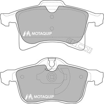 Motaquip LVXL1116 - Kit pastiglie freno, Freno a disco autozon.pro