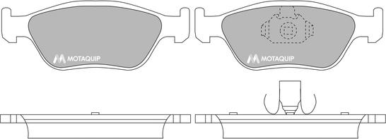 Motaquip LVXL1365 - Kit pastiglie freno, Freno a disco autozon.pro