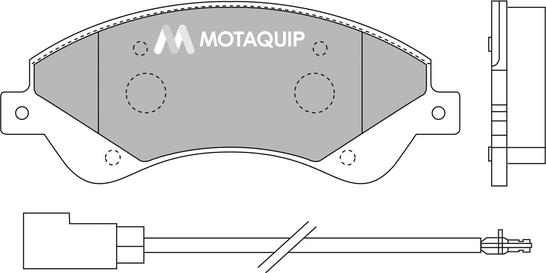 Motaquip LVXL1302 - Kit pastiglie freno, Freno a disco autozon.pro