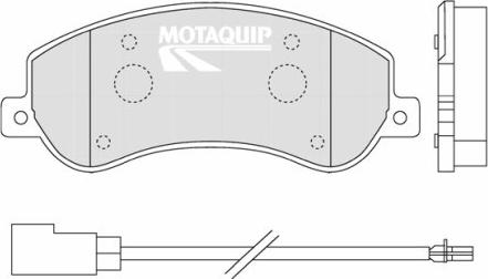 Motaquip LVXL1318 - Kit pastiglie freno, Freno a disco autozon.pro