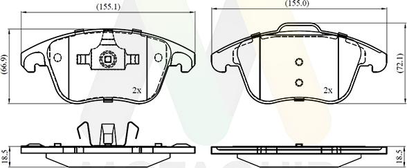 Motaquip LVXL1373 - Kit pastiglie freno, Freno a disco autozon.pro