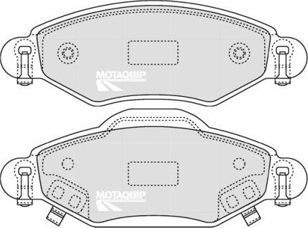 Motaquip LVXL1248 - Kit pastiglie freno, Freno a disco autozon.pro