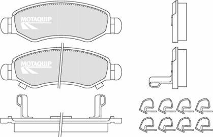 Motaquip LVXL1256 - Kit pastiglie freno, Freno a disco autozon.pro