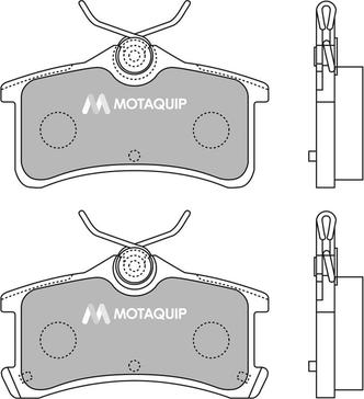 Motaquip LVXL1251 - Kit pastiglie freno, Freno a disco autozon.pro