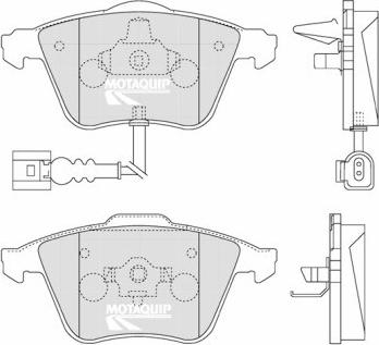 Motaquip LVXL1264 - Kit pastiglie freno, Freno a disco autozon.pro