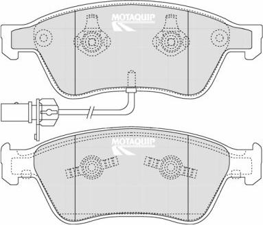 Motaquip LVXL1263 - Kit pastiglie freno, Freno a disco autozon.pro