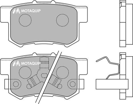 Motaquip LVXL1262 - Kit pastiglie freno, Freno a disco autozon.pro