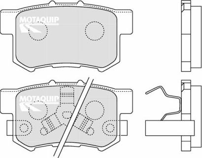 Motaquip LVXL1262 - Kit pastiglie freno, Freno a disco autozon.pro