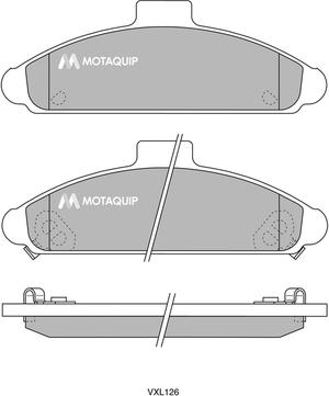 Motaquip LVXL126 - Kit pastiglie freno, Freno a disco autozon.pro