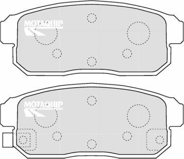 Motaquip LVXL1212 - Kit pastiglie freno, Freno a disco autozon.pro