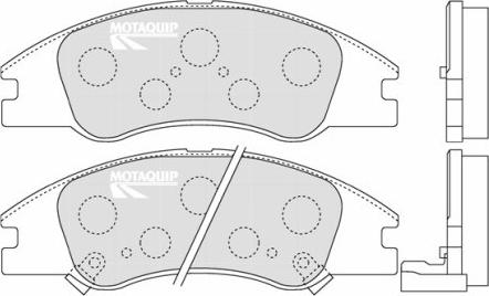 Motaquip LVXL1232 - Kit pastiglie freno, Freno a disco autozon.pro