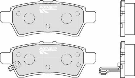 Motaquip LVXL1223 - Kit pastiglie freno, Freno a disco autozon.pro