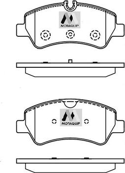 Motaquip LVXL1745 - Kit pastiglie freno, Freno a disco autozon.pro