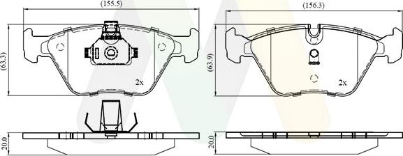 Motaquip LVXL1703 - Kit pastiglie freno, Freno a disco autozon.pro