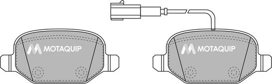 Motaquip LVXL1721 - Kit pastiglie freno, Freno a disco autozon.pro