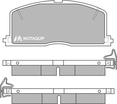 Motaquip LVXL353 - Kit pastiglie freno, Freno a disco autozon.pro