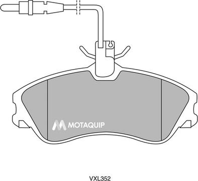 Motaquip LVXL352 - Kit pastiglie freno, Freno a disco autozon.pro