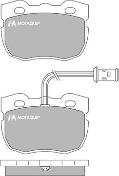 Motaquip LVXL385 - Kit pastiglie freno, Freno a disco autozon.pro