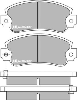 Motaquip LVXL324 - Kit pastiglie freno, Freno a disco autozon.pro