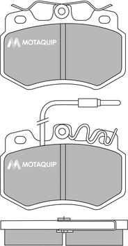 Motaquip LVXL378 - Kit pastiglie freno, Freno a disco autozon.pro