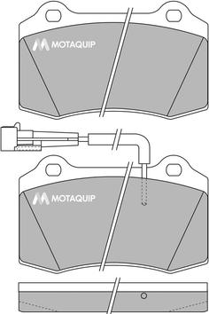 Motaquip LVXL245 - Kit pastiglie freno, Freno a disco autozon.pro