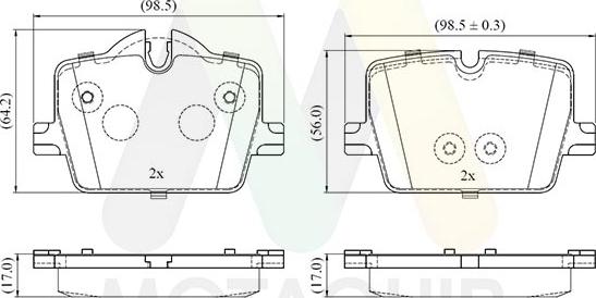 Motaquip LVXL2074 - Kit pastiglie freno, Freno a disco autozon.pro