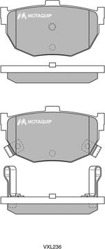 Motaquip LVXL236 - Kit pastiglie freno, Freno a disco autozon.pro