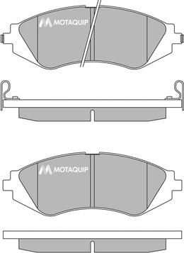 Motaquip LVXL222 - Kit pastiglie freno, Freno a disco autozon.pro