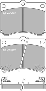 Motaquip LVXL744 - Kit pastiglie freno, Freno a disco autozon.pro