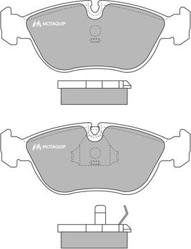 Motaquip LVXL741 - Kit pastiglie freno, Freno a disco autozon.pro