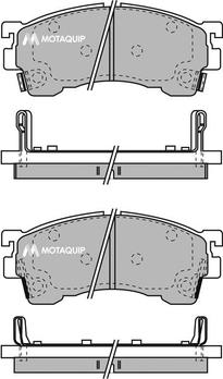 Motaquip LVXL742 - Kit pastiglie freno, Freno a disco autozon.pro