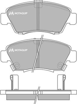 Motaquip LVXL752 - Kit pastiglie freno, Freno a disco autozon.pro