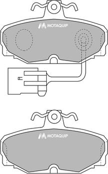 Motaquip LVXL708 - Kit pastiglie freno, Freno a disco autozon.pro