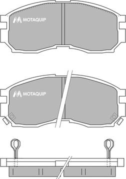 Motaquip LVXL719 - Kit pastiglie freno, Freno a disco autozon.pro