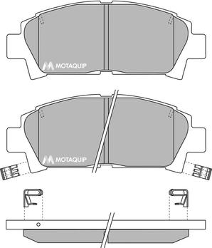 Motaquip LVXL735 - Kit pastiglie freno, Freno a disco autozon.pro