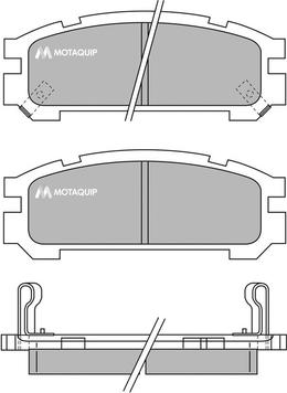 Motaquip LVXL733 - Kit pastiglie freno, Freno a disco autozon.pro