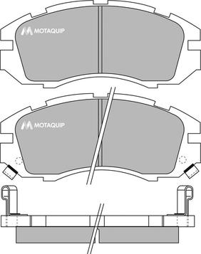 Motaquip LVXL732 - Kit pastiglie freno, Freno a disco autozon.pro