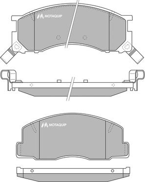 Motaquip LVXL737 - Kit pastiglie freno, Freno a disco autozon.pro