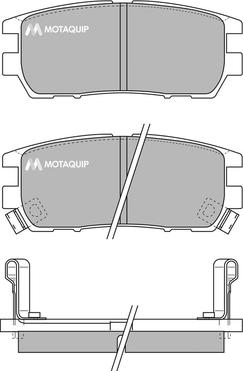 Motaquip LVXL722 - Kit pastiglie freno, Freno a disco autozon.pro