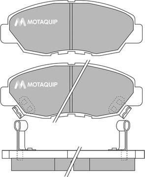 Motaquip LVXL774 - Kit pastiglie freno, Freno a disco autozon.pro