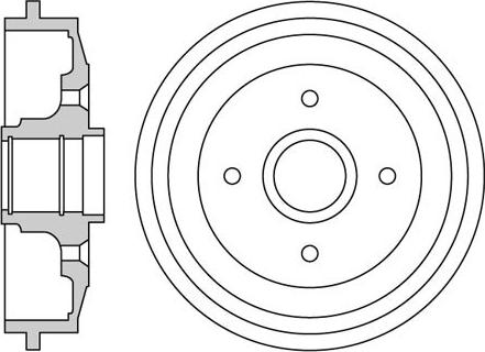 Motaquip VBE677 - Tamburo freno autozon.pro