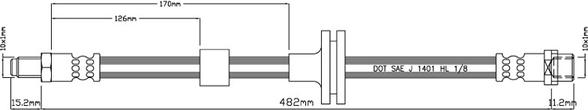 Motaquip VBH956 - Flessibile del freno autozon.pro