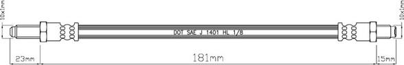 Motaquip VBH696 - Flessibile del freno autozon.pro