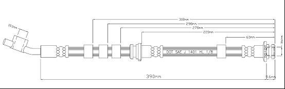 Motaquip VBH1010 - Flessibile del freno autozon.pro