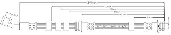 Motaquip VBH1012 - Flessibile del freno autozon.pro