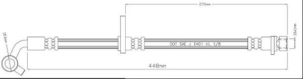 Motaquip VBH1195 - Flessibile del freno autozon.pro